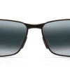 FlightSunglasses Maui Jim Black Coral 249-2M Matte Black With Neutral Grey Lens -Flightsunglasses 249 2M front