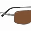 FlightSunglasses Serengeti Dante 7113 <span>- Shiny Gunmetal Polarized Drivers Photochromic Lenses</span>
