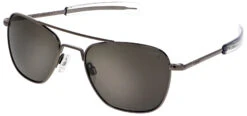 FlightSunglasses Randolph Aviator Sunglasses<span> -Gunmetal With American Gray Lenses</span> -Flightsunglasses AF098 1