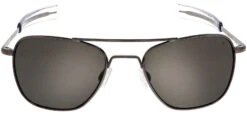 FlightSunglasses Randolph Aviator Sunglasses<span> -Gunmetal With American Gray Lenses</span> -Flightsunglasses AF098