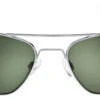 FlightSunglasses Randolph Aviator Sunglasses<span>- Bright Chrome, AGX Green Lenses</span>