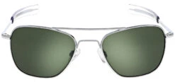 FlightSunglasses Randolph Aviator Sunglasses<span>- Bright Chrome, AGX Green Lenses</span>