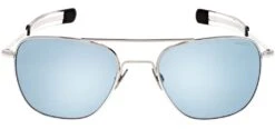 FlightSunglasses Randolph Aviator White Gold Sunglasses<span>- Blue Hydro & Polarized AGX</span>