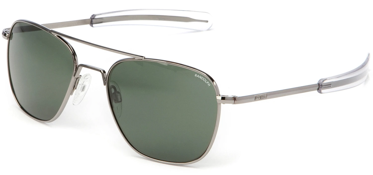 FlightSunglasses Randolph Aviator Sunglasses<span>- Gunmetal, AGX Green Lenses</span> 4 FlightSunglasses Randolph Aviator Sunglasses<span>- Gunmetal, AGX Green Lenses</span> - Image 2
