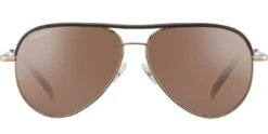 FlightSunglasses Serengeti Carrara Leather -Flightsunglasses CarraraLeather BoldGoldDarkBrownLeatherShiny MineralPolarizedDriversGoldCat3to3 020