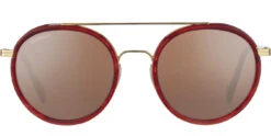 FlightSunglasses Serengeti Geary Sunglasses -Flightsunglasses Geary BoldGoldRedStreackyAcetate MineralPolarizedDriversGoldCat3to3 02 2