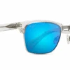 FlightSunglasses Maui Jim KAWIKA 257 Sunglasses<span>- Crystal With Blue Hawaii Polarized Lens</span> -Flightsunglasses Kawika Crystal b257 side