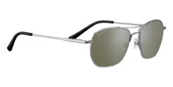 FlightSunglasses Serengeti Lunger Sunglasses -Flightsunglasses Lunger Shinysilver MineralPolarized555nmCat3to3B4 01