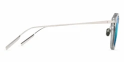 FlightSunglasses Maui Jim Alika 837 Sunglasses -Flightsunglasses MauiJimAlikaSunglassesCrystalandSilverwithBlueHawaiiside