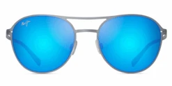 FlightSunglasses Maui Jim Half Moon 890 Sunglasses -Flightsunglasses MauiJimHalfMoon890SunglassesDoveGreywithBlueHawaiifront