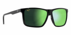 FlightSunglasses Maui Jim Mamalu Bay 610 Sunglasses -Flightsunglasses MauiJimMamaluCustomGlossblackwithMauigreen