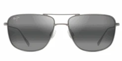 FlightSunglasses Maui Jim Mikioi 887 Sunglasses -Flightsunglasses MauiJimMikioiSunglassesMatteTitaniumwithNeutralGreyfront