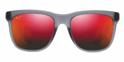 FlightSunglasses Maui Jim Pehu 602 Sunglasses -Flightsunglasses MauiJimPehuSunglassesMatteTranslucentgreyHawaiiLavaFront