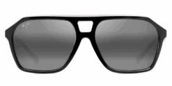 FlightSunglasses Maui Jim Wedges 880 Sunglasses -Flightsunglasses MauiJimWedgesBlackGlossCrystalNeutralGrey