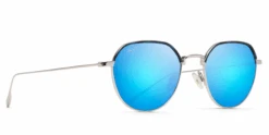 FlightSunglasses Maui Jim Island Eyes 859 Sunglasses -Flightsunglasses MaujimIslandeyesSilverBlueHawaiicorner