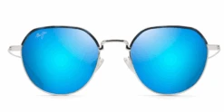 FlightSunglasses Maui Jim Island Eyes 859 Sunglasses -Flightsunglasses MaujimIslandeyesSilverBlueHawaiifront