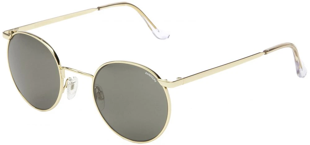FlightSunglasses Randolph P3 Sunglasses<span>-23K Gold, American Gray Mineral Glass Lenses</span> 4 FlightSunglasses Randolph P3 Sunglasses<span>-23K Gold, American Gray Mineral Glass Lenses</span> - Image 2