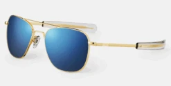 FlightSunglasses Randolph Aviator Sunglasses<span> -Atlantic Blue Lenses</span> -Flightsunglasses RandolphAF257corner