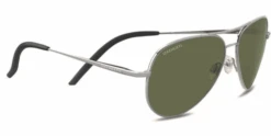 FlightSunglasses Serengeti Carrara Small SS016001 <span>Shiny Silver With Polarized 555nm Photochromic Lenses</span>