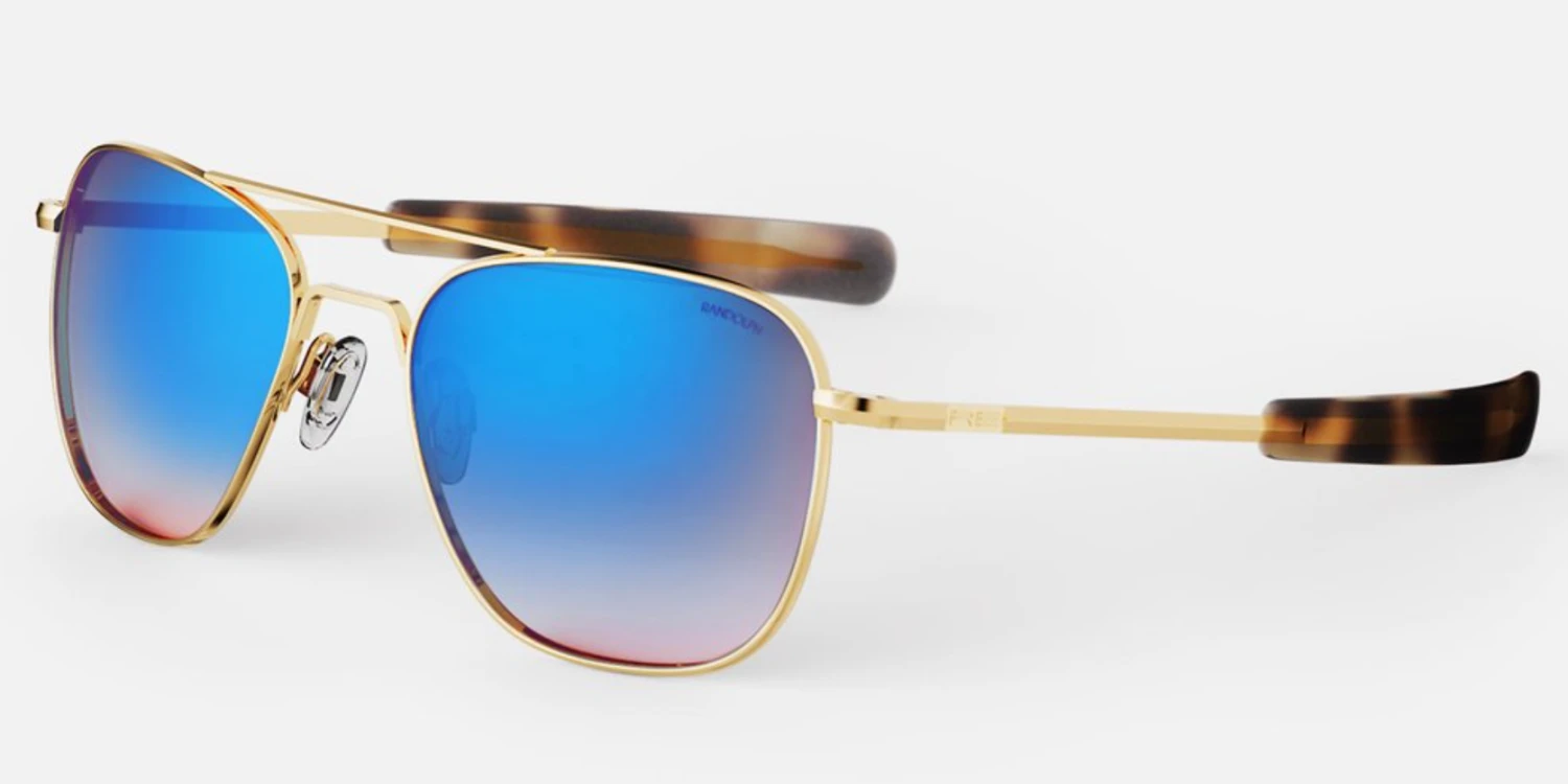 FlightSunglasses Randolph Aviator 23K Gold Sunglasses<span>-Northern Lights</span> 4 FlightSunglasses Randolph Aviator 23K Gold Sunglasses<span>-Northern Lights</span> - Image 2