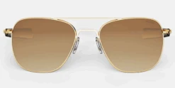 FlightSunglasses Randolph Aviator Sunglasses- 23K Gold With Gradient Lenses