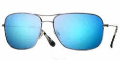 FlightSunglasses Maui Jim Breezeway 773 Sunglasses<span>- Silver With Polarized Blue Hawaii Lens</span>