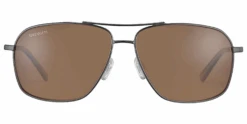 FlightSunglasses Serengeti Dorwinn Sunglasses -Flightsunglasses SerengetiDorwinnSunglassesShinyGunmetalwithPolarizedDriversfront