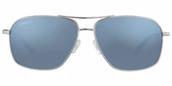 FlightSunglasses Serengeti Dorwinn Sunglasses -Flightsunglasses SerengetiDorwinnSunglassesShinySilverwithPolarized555nmBluefront