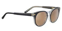 FlightSunglasses Serengeti Havah Sunglasses -Flightsunglasses SerengetiHavahSunglasses ShinyBlackTransparentLayer MineralNonPolarizedDriversCorner