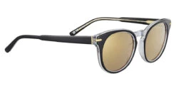 FlightSunglasses Serengeti Havah Sunglasses -Flightsunglasses SerengetiHavahSunglasses ShinyBlackTransparentLayer MineralPolarizedDriversGoldCorner
