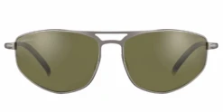 FlightSunglasses Serengeti Masten Sunglasses -Flightsunglasses SerengetiMastenSunglassesMatteGunmetalPolarized555nmgreenFront
