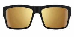 FlightSunglasses Spy Optics Cyrus Single Vision Sunglasses -Flightsunglasses SpyOpticsCyrusSoftMatteBlackGoldMirrorFront