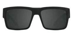 FlightSunglasses Spy Optics Cyrus Single Vision Sunglasses -Flightsunglasses SpyOpticsCyrusSoftMatteBlackPolarBlackMirrorFront