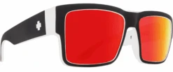 FlightSunglasses Spy Optics Cyrus Single Vision Sunglasses -Flightsunglasses SpyOpticsCyrusWhitewall RedMirrorCorner
