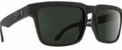 FlightSunglasses Spy Optics Helm Single Vision Sunglasses -Flightsunglasses SpyOpticsHelmBlackSoftMatte GreyGreenCorner