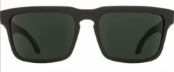FlightSunglasses Spy Optics Helm Single Vision Sunglasses -Flightsunglasses SpyOpticsHelmBlackSoftMatte GreyGreenFront