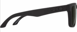 FlightSunglasses Spy Optics Helm Single Vision Sunglasses -Flightsunglasses SpyOpticsHelmBlackSoftMatte GreyGreenSide