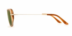 FlightSunglasses Vuarnet Edge 1921 Sunglasses<span> -Mineral Glass Lenses</span> -Flightsunglasses VUARNETEDGE1921browngreenflashside