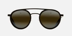 FlightSunglasses Vuarnet Glacier Round ASPENX Sunglasses<span> -Mineral Glass Lenses</span> -Flightsunglasses VuarnetGlacierRoundASPENX2210SunglassesBlackSkilynxfrontwithnoshield