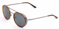 FlightSunglasses Vuarnet Edge ROUND 2105 Sunglasses<span> -Mineral Glass Lenses</span> -Flightsunglasses Vuarnetedge2105TortoiseCornerBluePola