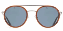 FlightSunglasses Vuarnet Edge ROUND 2105 Sunglasses<span> -Mineral Glass Lenses</span> -Flightsunglasses Vuarnetedge2105TortoiseFrontBluePolar