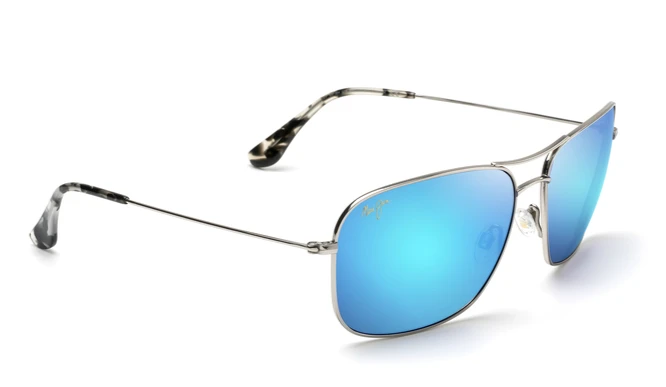 FlightSunglasses Maui Jim Breezeway 773 Sunglasses<span>- Silver With Polarized Blue Hawaii Lens</span> 4 FlightSunglasses Maui Jim Breezeway 773 Sunglasses<span>- Silver With Polarized Blue Hawaii Lens</span> - Image 2