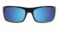 FlightSunglasses Maui Jim Peahi 202 Sunglasses<span>- Mahi Mahi With Polarized Blue Hawaii</span> -Flightsunglasses front blue peahi