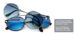 FlightSunglasses Randolph P3 Shadow Sunglasses PB010<span>- Matte Black, Blue Sky Flash Mirror Lenses</span> -Flightsunglasses mens p3 shadow 4 e74496bf 883a 4f3f b470 77af86c18727
