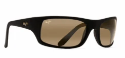 FlightSunglasses Maui Jim Peahi 202 Sunglasses<span>- Matte Black Rubber With Polarized Blue Hawaii Lens</span> -Flightsunglasses peahi HCL