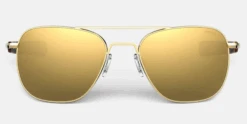 FlightSunglasses Randolph Aviator Sunglasses<span>-Polarized Gold & Silver Mirror Lens</span> -Flightsunglasses randolphAF317