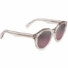 FlightSunglasses Maui Jim Jasmine 738 Sunglasses<span>- Crystal W/ Hint Of Pink And Polarized Maui Rose Lens</span> -Flightsunglasses rs738 05b