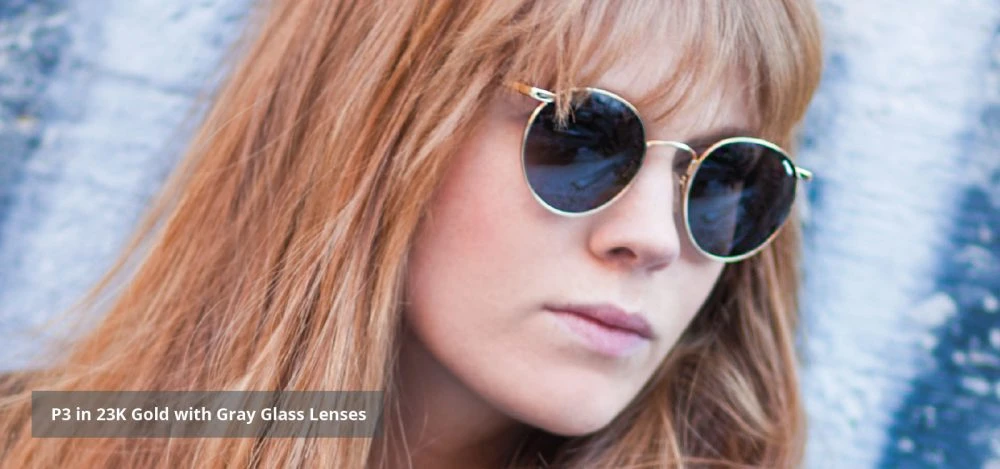 FlightSunglasses Randolph P3 Sunglasses<span>-23K Gold, American Gray Mineral Glass Lenses</span> 8 FlightSunglasses Randolph P3 Sunglasses<span>-23K Gold, American Gray Mineral Glass Lenses</span> - Image 6